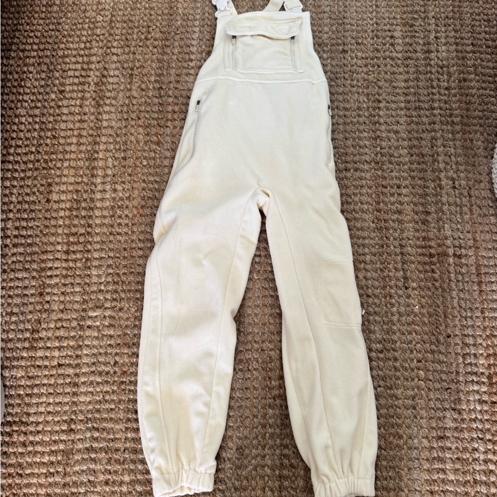 Cream Fleece Bibs size Small